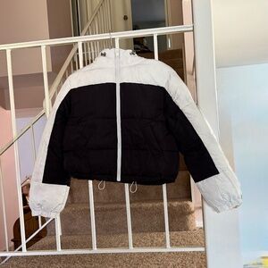Black And White Puffer Jacket